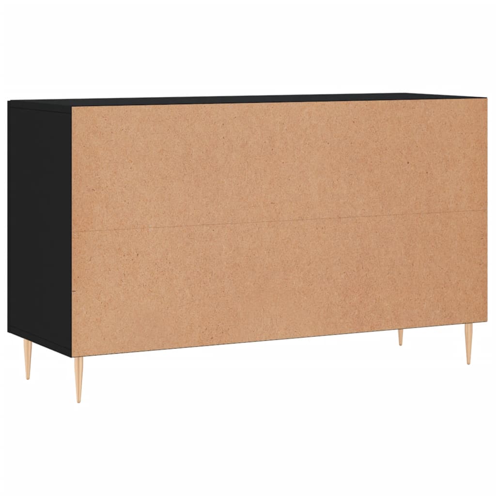 Credenza Nera 100x36x60 cm in Legno Multistrato 828157