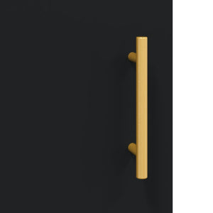Credenza Nera 100x36x60 cm in Legno Multistrato 828157