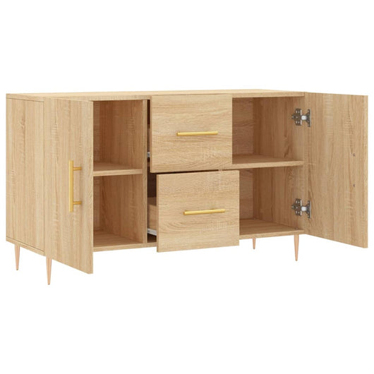 Credenza cassettiera cassettiera mobile contenitore organizer cucina soggiorno soggiorno Sonoma 100 x 36 x 60 cm derivati ​​del legno marrone 02_0031472