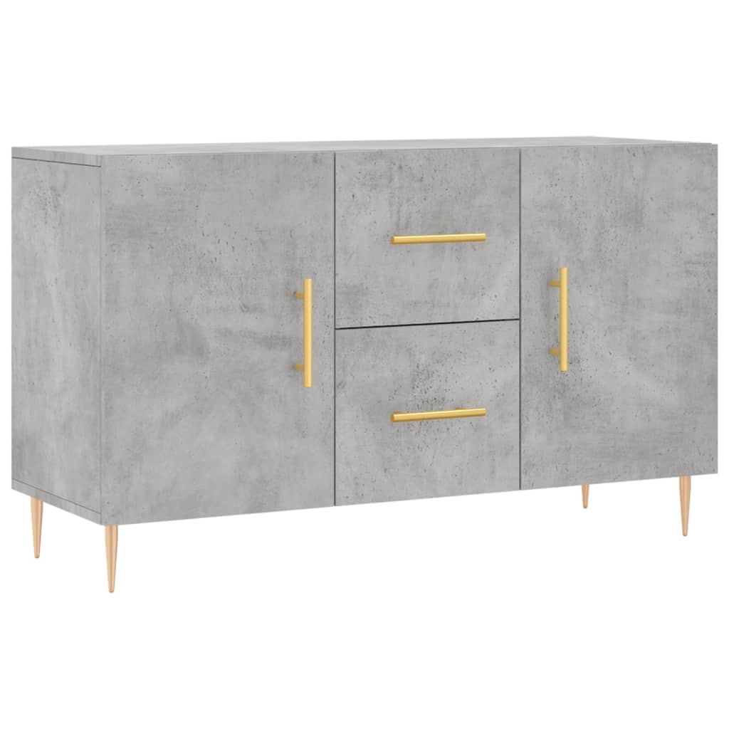 Credenza Grigio Cemento 100x36x60 cm in Legno Multistrato 828160
