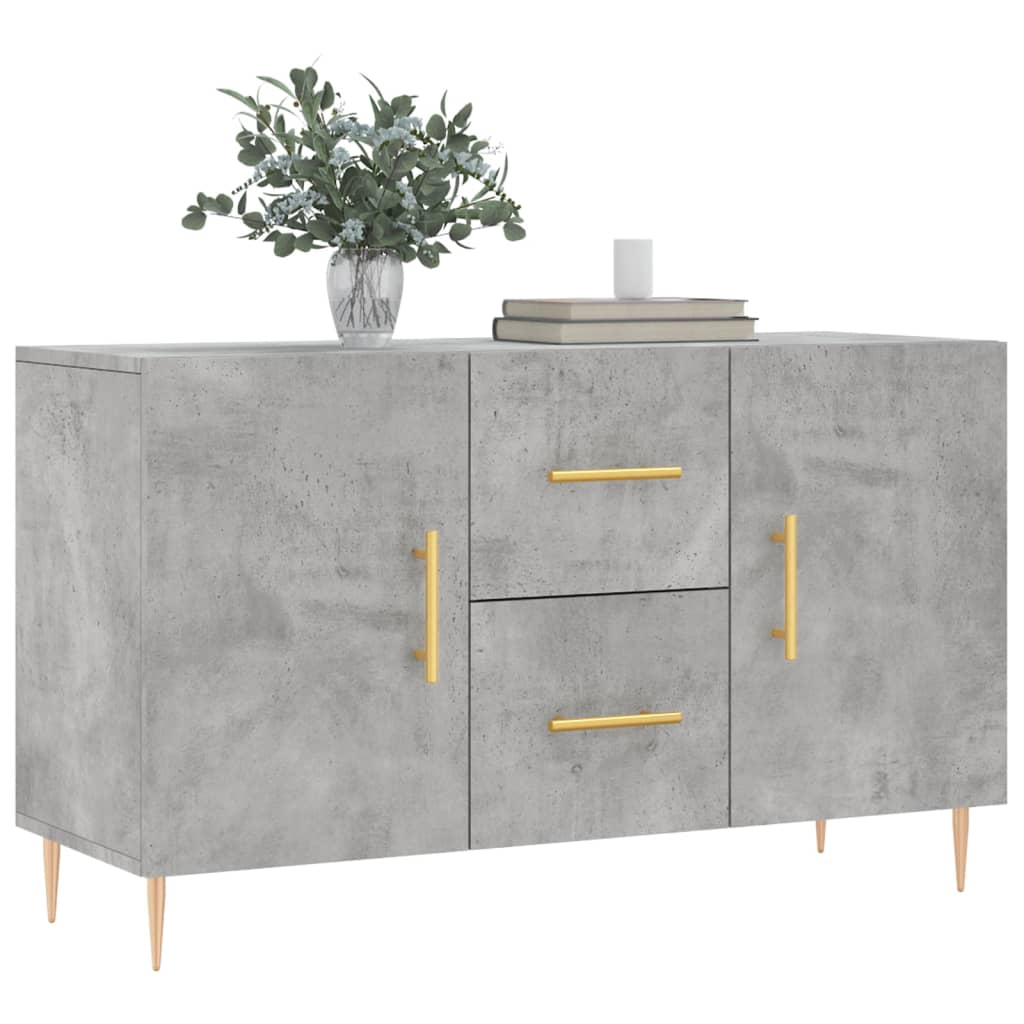 Credenza Grigio Cemento 100x36x60 cm in Legno Multistrato 828160