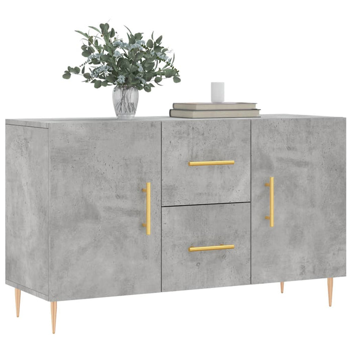 Credenza Grigio Cemento 100x36x60 cm in Legno Multistrato 828160