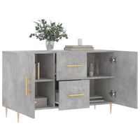 Credenza Grigio Cemento 100x36x60 cm in Legno Multistrato 828160