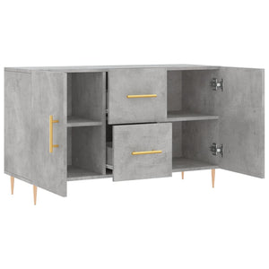 Credenza Grigio Cemento 100x36x60 cm in Legno Multistrato 828160