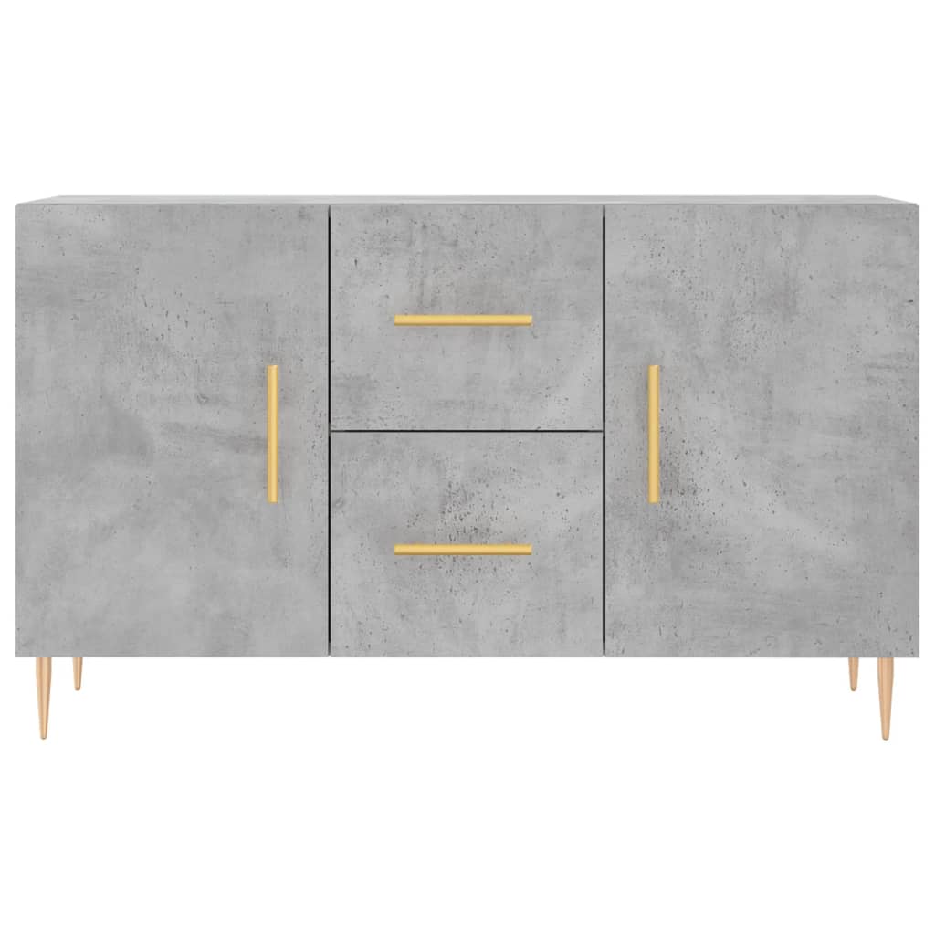 Credenza Grigio Cemento 100x36x60 cm in Legno Multistrato 828160
