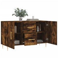 Credenza Rovere Fumo 100x36x60 cm in Legno Multistrato 828161