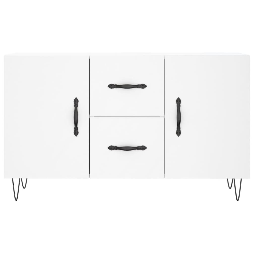 Credenza-Buffet-Armadio da cucina Bianca 100x36x60 cm in Legno Multistrato 802960
