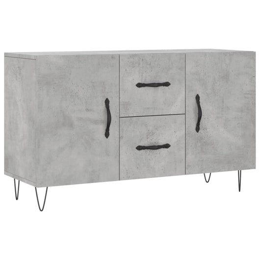 vidaXL Credenza Grigio Cemento 100x36x60 cm in Legno Multistrato