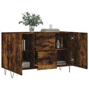 Credenza Rovere Fumo 100x36x60 cm in Legno Multistrato 828169