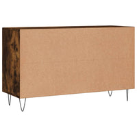 Credenza Rovere Fumo 100x36x60 cm in Legno Multistrato 828169