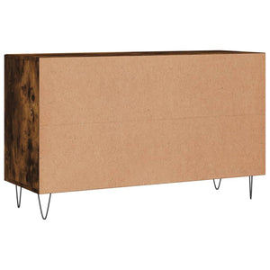 Credenza Rovere Fumo 100x36x60 cm in Legno Multistrato 828169
