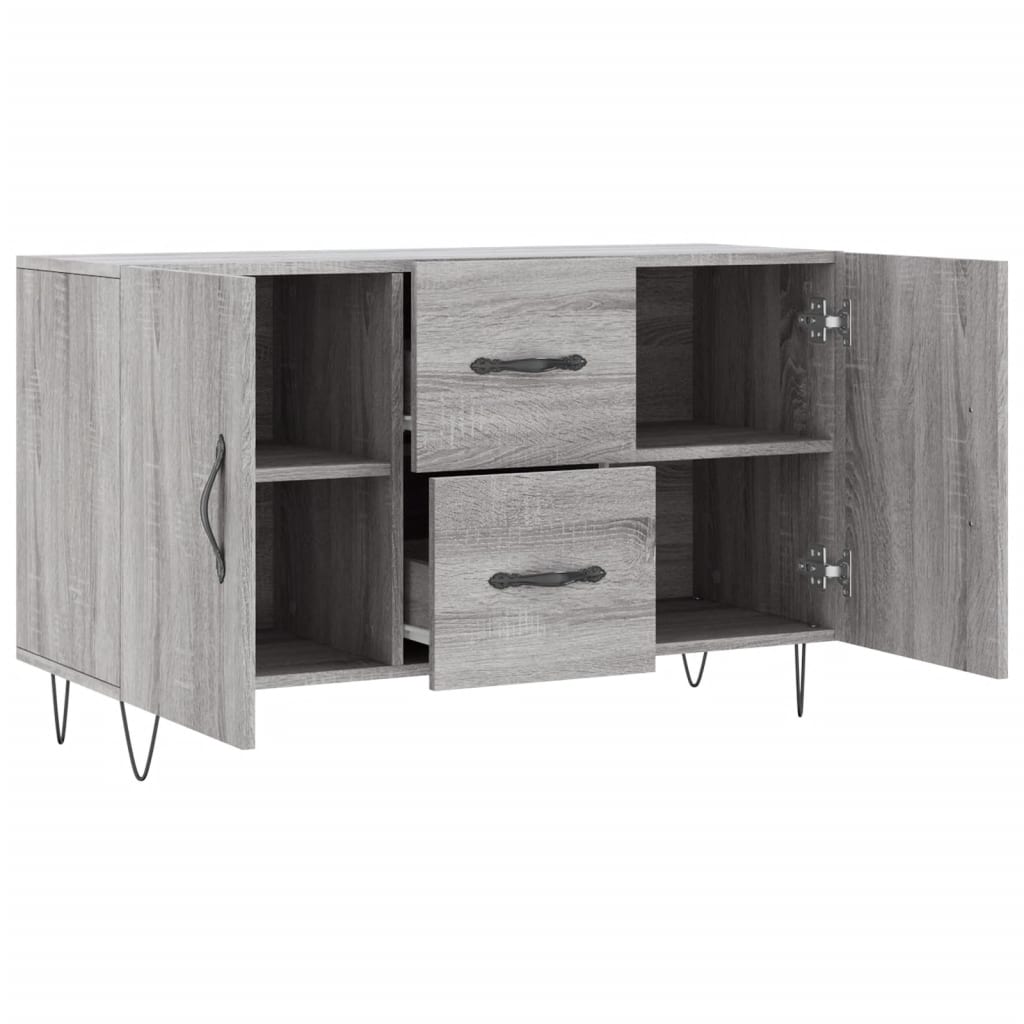 vidaXL Credenza Grigio Sonoma 100x36x60 cm in Legno Multistrato