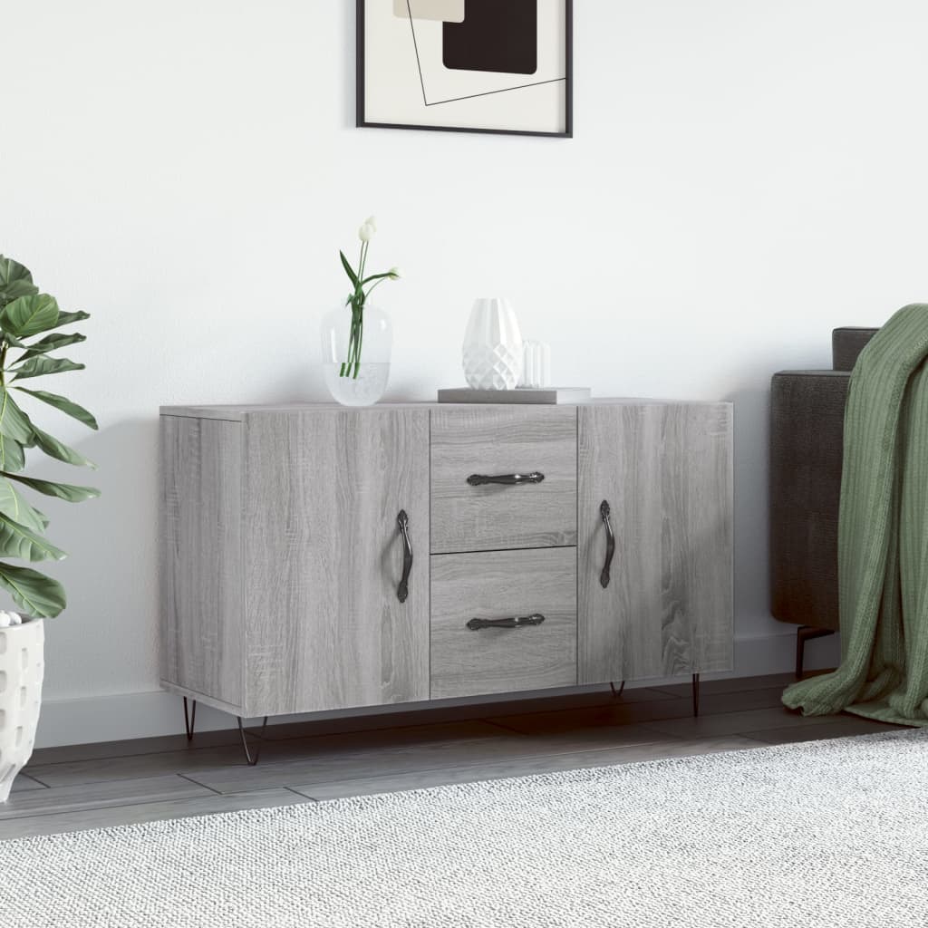 vidaXL Credenza Grigio Sonoma 100x36x60 cm in Legno Multistrato