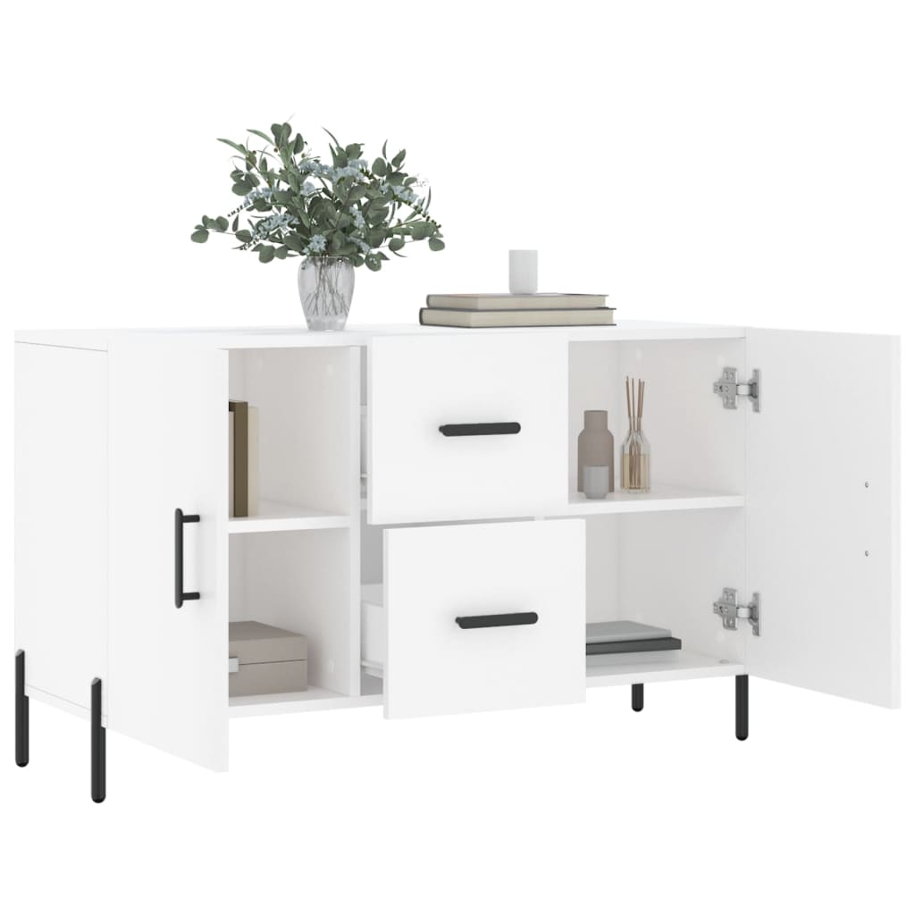 Credenza Bianca 100x36x60 cm in Legno Multistrato 828180