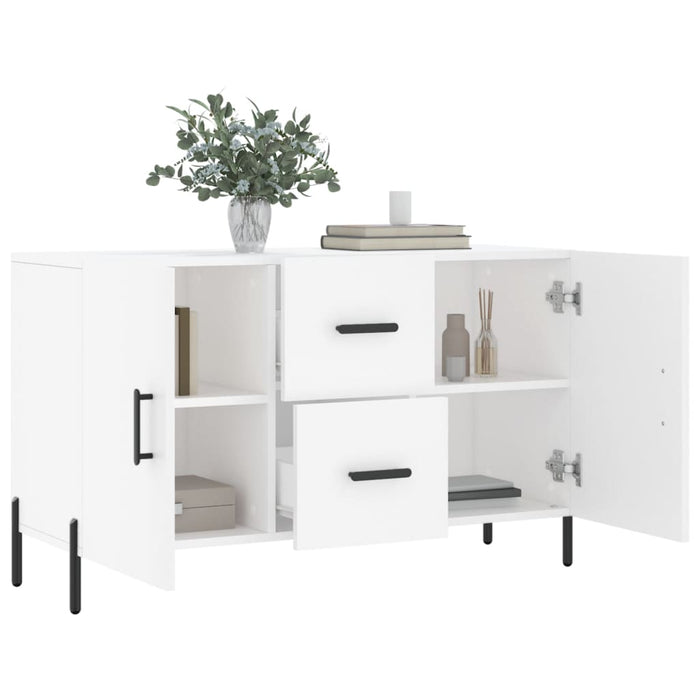 Credenza Bianca 100x36x60 cm in Legno Multistrato 828180