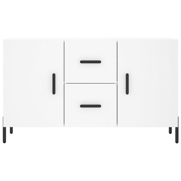 Credenza-Buffet-Armadio da cucina Bianca 100x36x60 cm in Legno Multistrato 369966