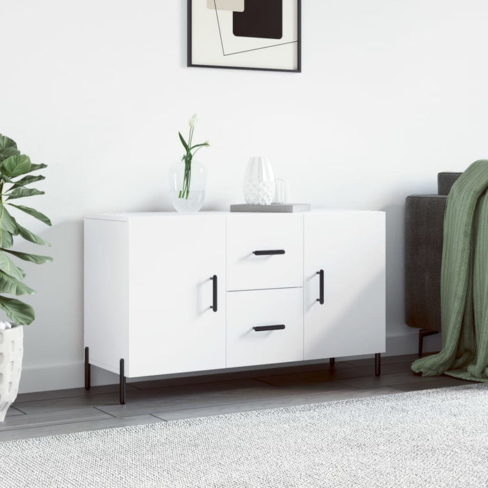 Credenza Bianca 100x36x60 cm in Legno Multistrato 828180