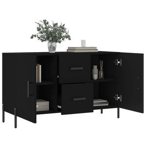 Credenza Nera 100x36x60 cm in Legno Multistrato 828181