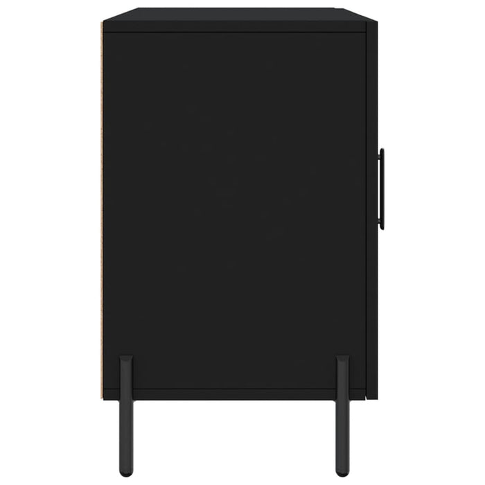 Credenza Nera 100x36x60 cm in Legno Multistrato 828181