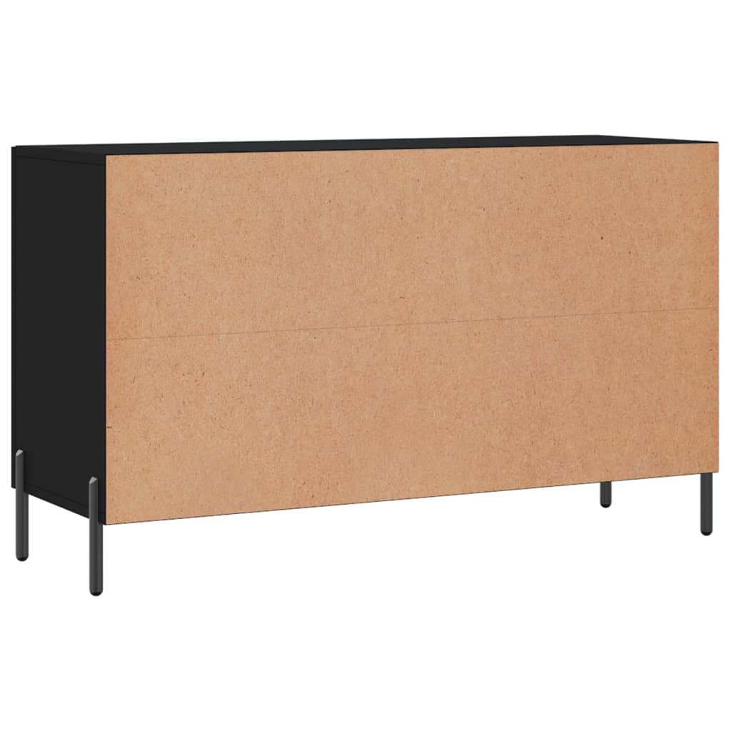 Credenza Nera 100x36x60 cm in Legno Multistrato 828181