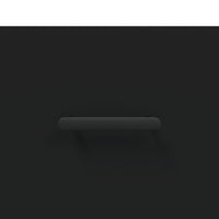 Credenza Nera 100x36x60 cm in Legno Multistrato 828181