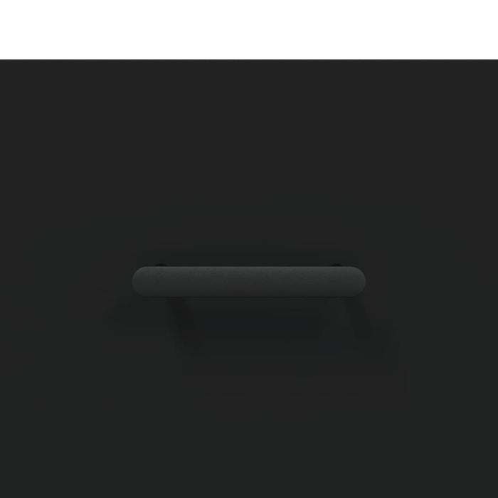 Credenza-Buffet-Armadio da cucina Nera 100x36x60 cm in Legno Multistrato