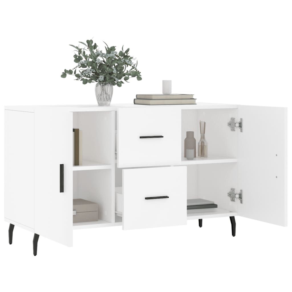 Credenza Bianca 100x36x60 cm in Legno Multistrato 828188