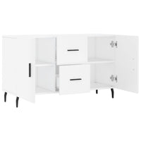 Credenza-Buffet-Armadio da cucina Bianca 100x36x60 cm in Legno Multistrato 210520