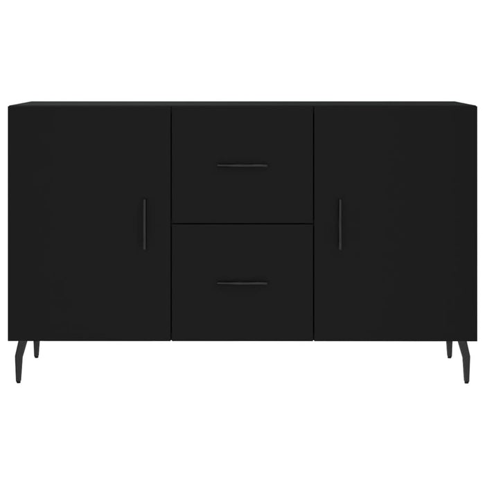 Credenza Nera 100x36x60 cm in Legno Multistrato