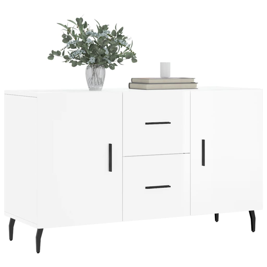 Credenza Bianco Lucido 100x36x60 cm in Legno Multistratocod mxl 104016