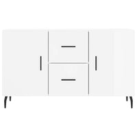 Credenza Bianco Lucido 100x36x60 cm in Legno Multistrato 828190