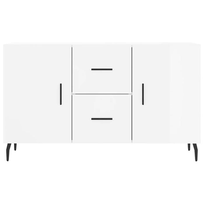 Credenza Bianco Lucido 100x36x60 cm in Legno Multistrato 828190
