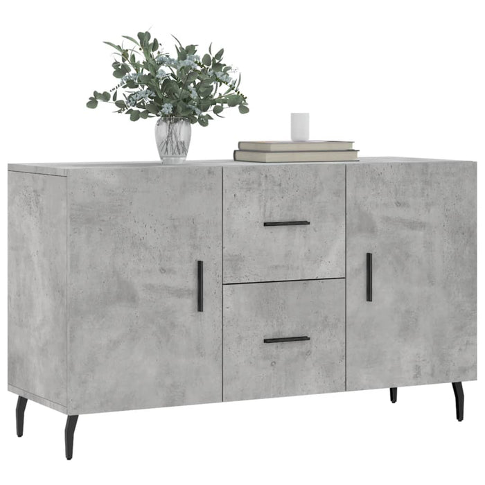Credenza Grigio Cemento 100x36x60 cm in Legno Multistrato 828192
