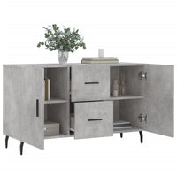 Credenza Grigio Cemento 100x36x60 cm in Legno Multistrato 828192