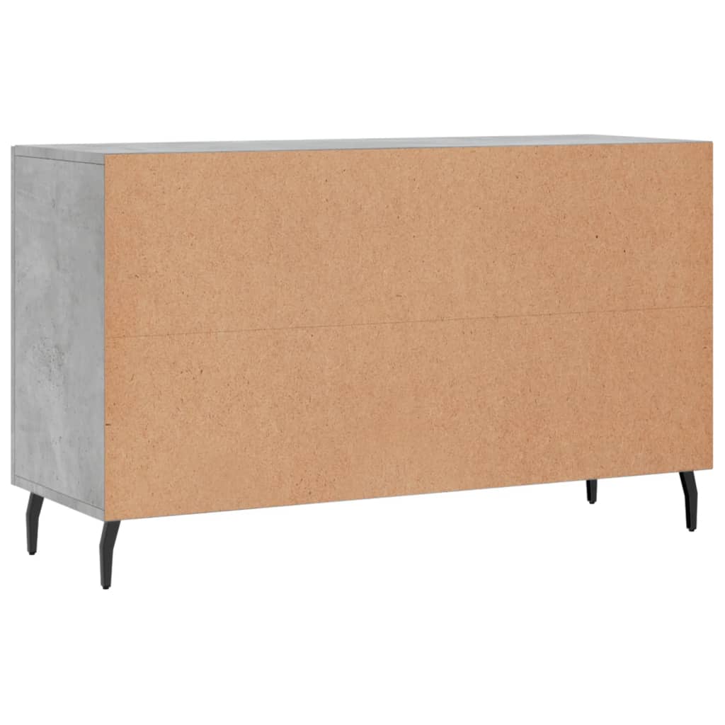Credenza Grigio Cemento 100x36x60 cm in Legno Multistrato 828192
