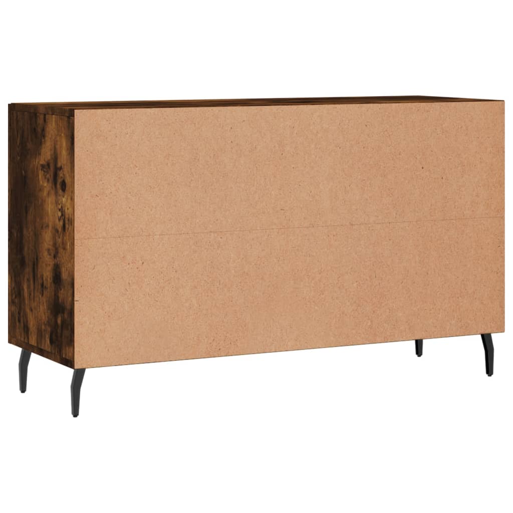 Credenza Rovere Fumo 100x36x60 cm in Legno Multistrato 828193