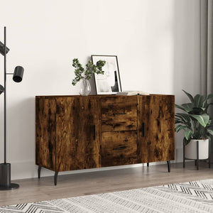 Credenza Rovere Fumo 100x36x60 cm in Legno Multistrato 828193