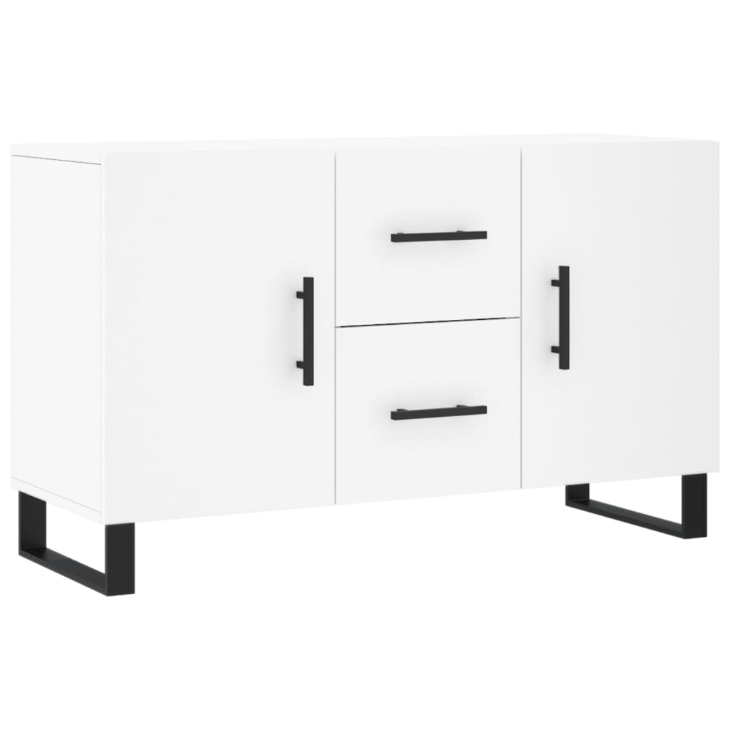 Credenza Bianca 100x36x60 cm in Legno Multistrato