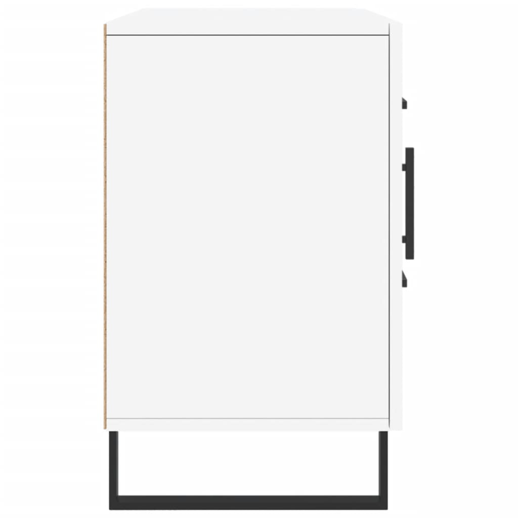 Credenza-Buffet-Armadio da cucina Bianca 100x36x60 cm in Legno Multistrato 321815