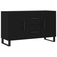 Credenza Nera 100x36x60 cm in Legno Multistrato 828197