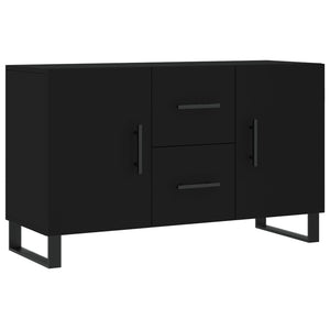 Credenza Nera 100x36x60 cm in Legno Multistrato 828197