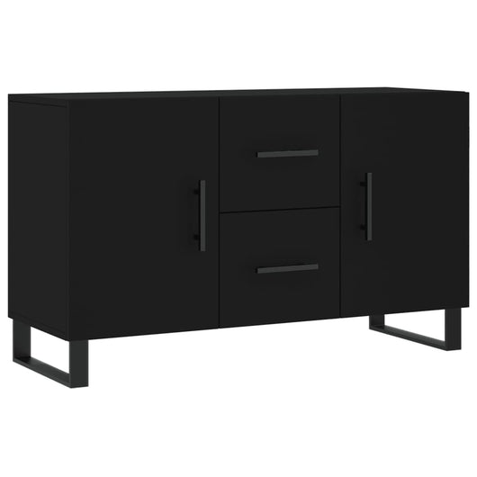 Credenza Nera 100x36x60 cm in Legno Multistrato 828197