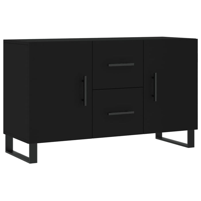 Credenza Nera 100x36x60 cm in Legno Multistrato 828197