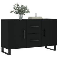 Credenza Nera 100x36x60 cm in Legno Multistrato 828197