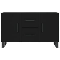 Credenza Nera 100x36x60 cm in Legno Multistrato 828197
