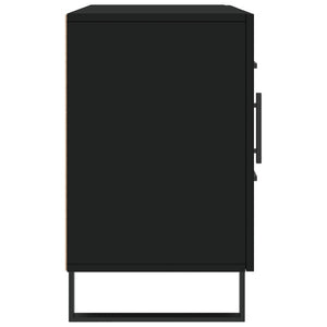 Credenza Nera 100x36x60 cm in Legno Multistrato 828197
