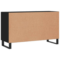 Credenza Nera 100x36x60 cm in Legno Multistrato 828197