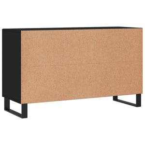 Credenza Nera 100x36x60 cm in Legno Multistrato 828197