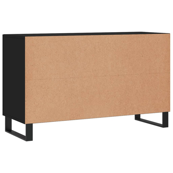 Credenza Nera 100x36x60 cm in Legno Multistrato 828197