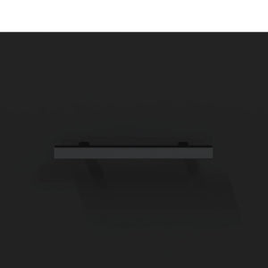 Credenza Nera 100x36x60 cm in Legno Multistrato 828197